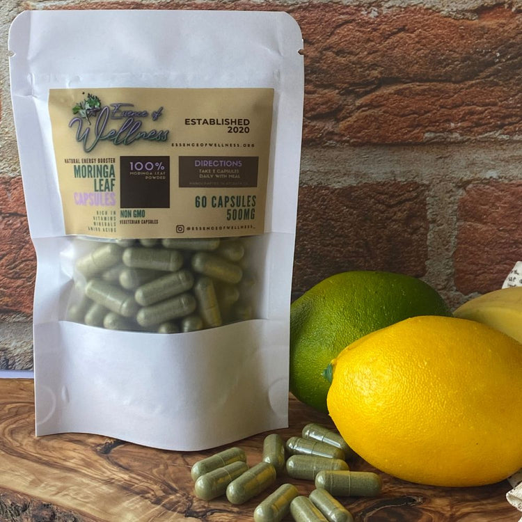 Moringa Powder Capsules, Moringa Plants - Essence of Wellness