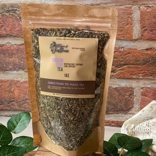 Organic Mullein Leaf Tea 1oz, Mullein Tea Lung support