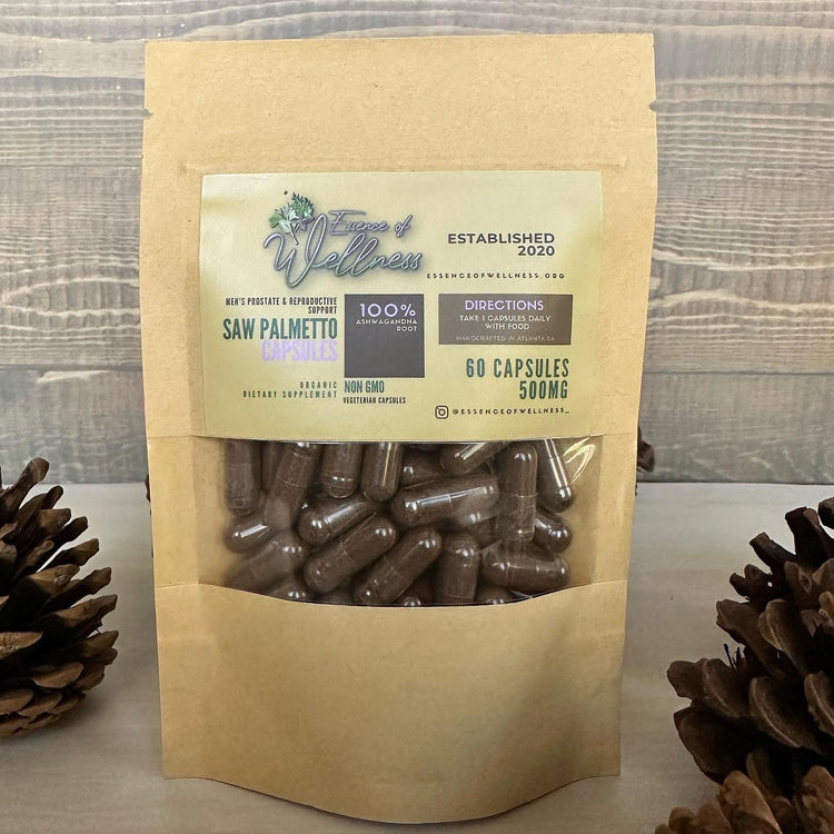 Organic Saw Palmetto capsules, Prostate support