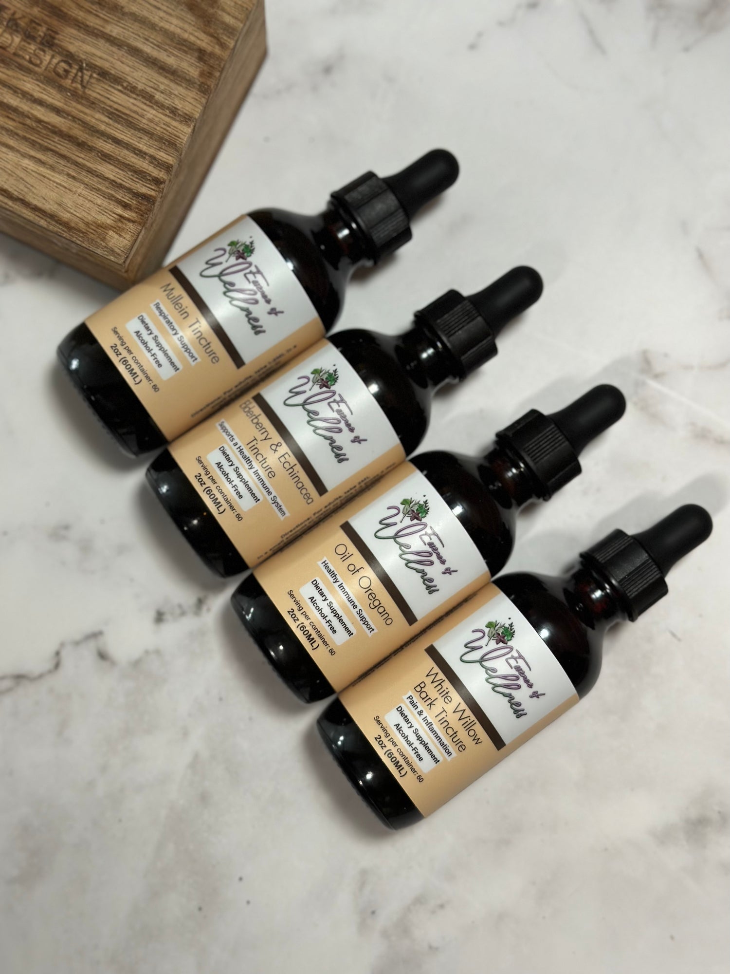 Herbal Tinctures Collection, 4 Pack - Essence of Wellness