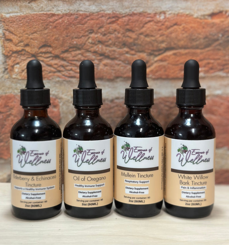 Herbal Tinctures Collection, 4 Pack - Essence of Wellness