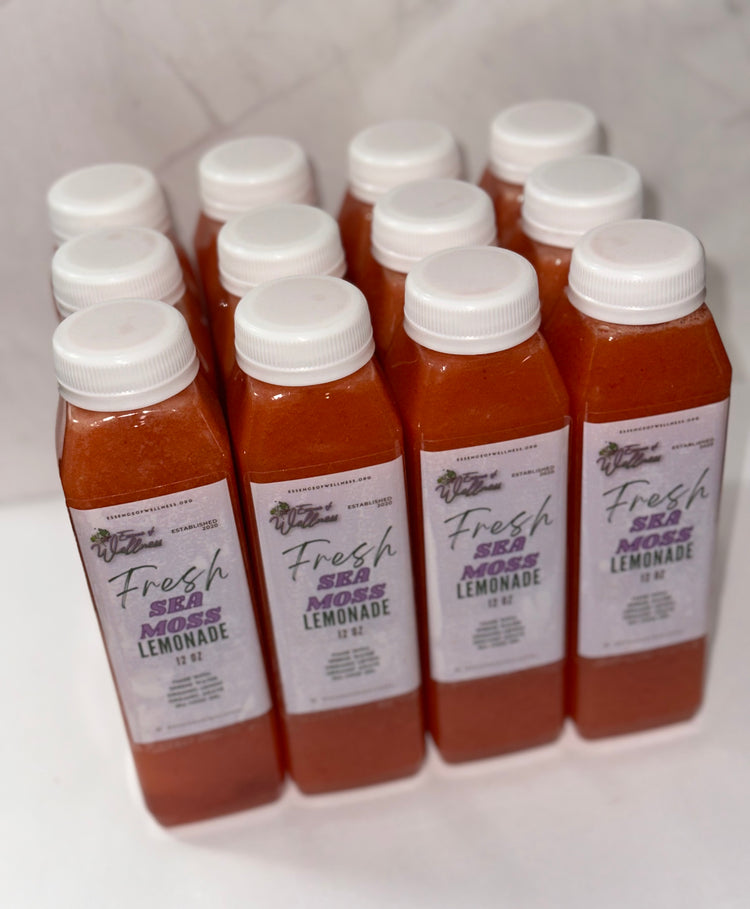 12 oz Strawberry Sea Moss Lemonade 🍓 (12 Pack)