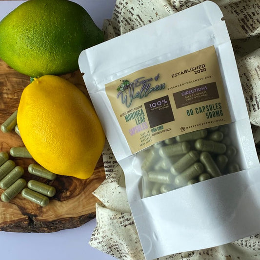 Moringa Powder Capsules, Moringa Plants  - Essence of Wellness