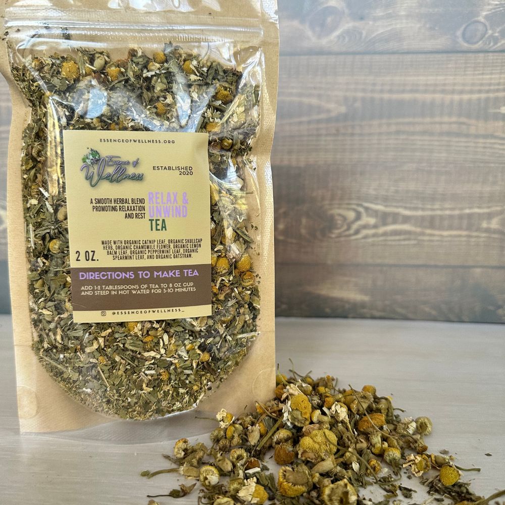 Organic “Relax & Unwind Tea” Sleepy Time Tea, Sleepy Tea