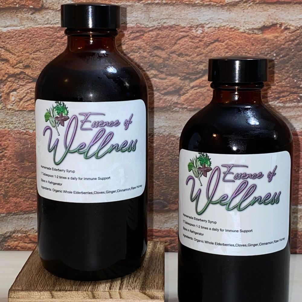 2 Piece 8oz Elderberry Syrup - Essence of Wellness